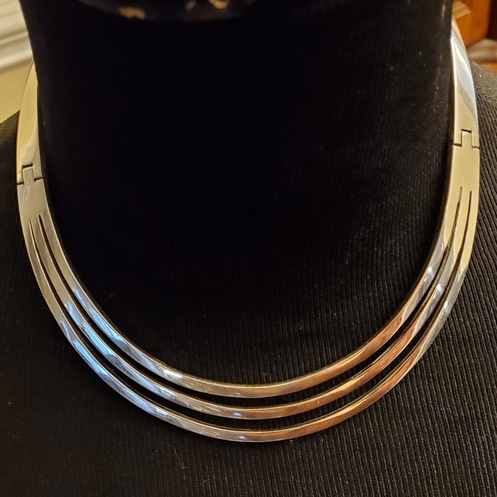 Sterling Silver Vintage Chocker Necklace